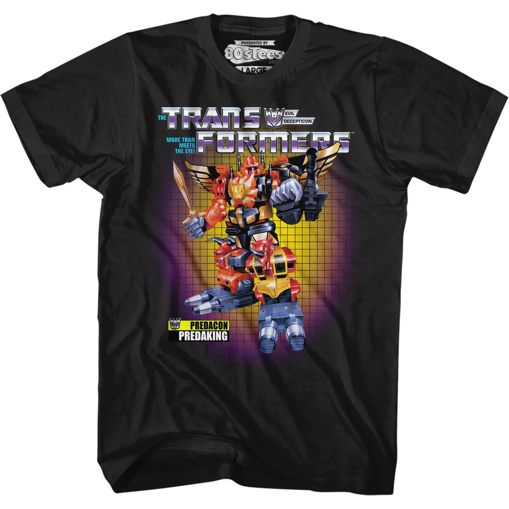 Box Art Predaking Transformers Tshirt